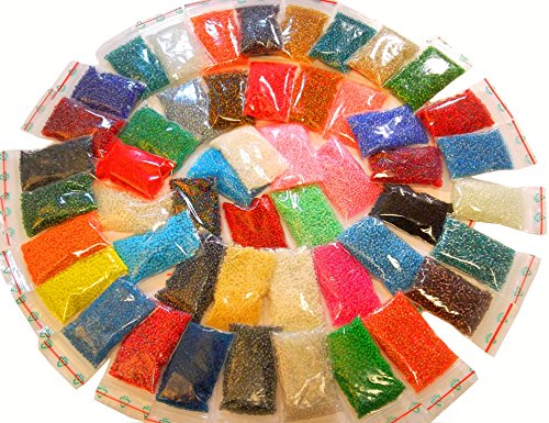 50 Pack, Rocailles Perlen 2mm, No 11/0, 1000g, Glasperlen, Schmuckperlen, Seed Beads 50 Pack, Rocailles Perlen 2mm, No 11/0, 1000g, Glasperlen, Schmuckperlen, Seed Beads von Perlin