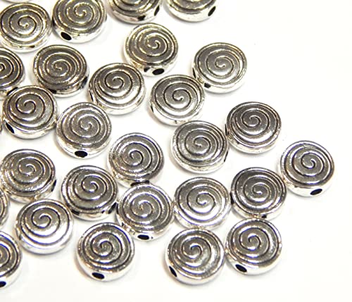 50 Spirale Metall Perlen Spacer 6mm Silber Metallperlen Schmuckteil für Schmuckherstellungs Zubehör DIY Schmuck Basteln 50 Spirale Metall Perlen Spacer 6mm Silber Metallperlen Schmuckteil für Schmuckherstellungs Zubehör DIY Schmuck Basteln von Perlin