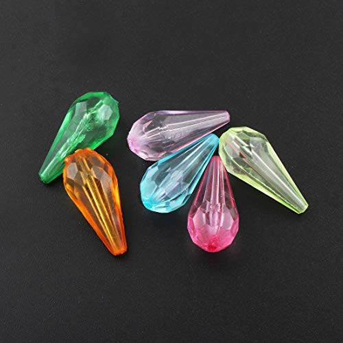 50stk Kunststoffperlen Luxus Mix Bunt Acrylperlen 35mm x 11mm Tropfen Plastik Perlen Facettiert Perle zum Auffädeln für Deko Basteln Schmuck D131 50stk Kunststoffperlen Luxus Mix Bunt Acrylperlen 35mm x 11mm Tropfen Plastik Perlen Facettiert Perle zum Auffädeln für Deko Basteln Schmuck D131 von Perlin