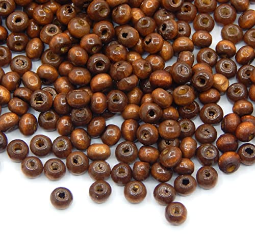 750 stk. Holzperlen 5 mm Rund, Dunkel Braun, Mini Spacer Holz Perlen mit Loch zum fädeln für DIY Schmuck Herstellung Armband Wooden Beads 750 stk. Holzperlen 5 mm Rund, Dunkel Braun, Mini Spacer Holz Perlen mit Loch zum fädeln für DIY Schmuck Herstellung Armband Wooden Beads von Perlin