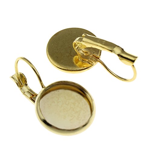 8 Messing Ohrstecker Gold Fassung für 12 mm Cabochon Ohrhänger Ohrhaken M141 8 Messing Ohrstecker Gold Fassung für 12 mm Cabochon Ohrhänger Ohrhaken M141 von Perlin