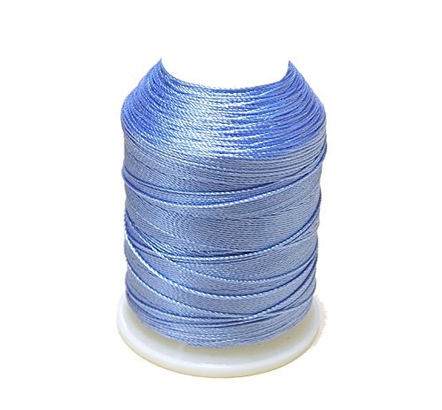 Altinbaşak 20g Häkelgarn Garne 300m 6 FACH 100% POLYESTER GARN 0,75mm Nr: 50 Embroidery Thread 100g 200g (1 Stück, PASTELLBLAU) von Perlin