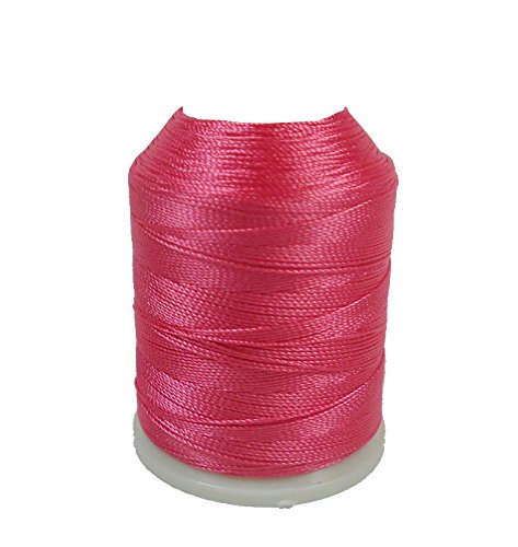 Altinbaşak 20g Häkelgarn Garne 300m 6 FACH 100% POLYESTER GARN 0,75mm Nr: 50 BESTE QUALITÄT UND FARBECHT Embroidery Thread 100g 200g (1 Stück, PINK) von Perlin