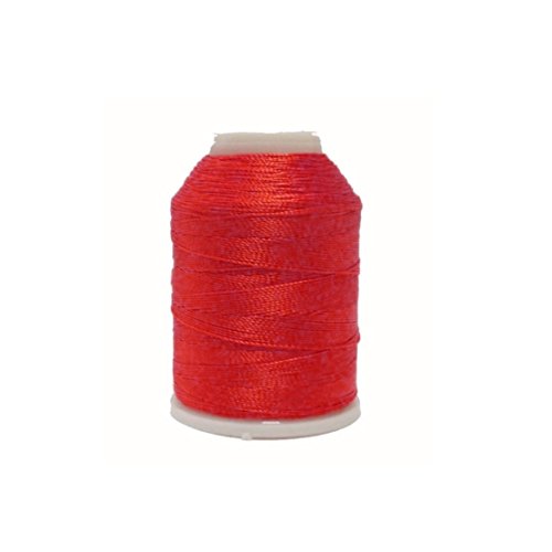 Altinbaşak 20g Häkelgarn Garne 300m 6 FACH 100% POLYESTER GARN 0,75mm Nr: 50 BESTE QUALITÄT UND FARBECHT Embroidery Thread 100g 200g (1 Stück, ROT) von Perlin