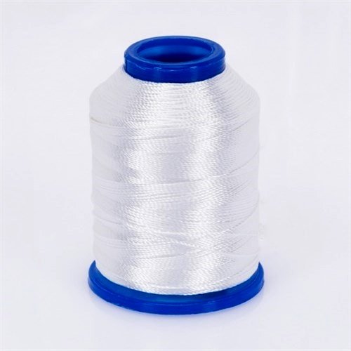 Altinbasak 20g Häkelgarn Garne 3000m 6 FACH 100% POLYESTER GARN 0,75mm Nr: 50 Embroidery Thread (10 Stück, Schneeweiß) von Perlin