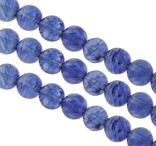 Blau Quarz Wassermelone Edelstein Perlen Rund 4mm 6mm 8mm Schmuckperlen, Watermelon Gemstone Beads Schmuckstein Perlenkette (4mm) von Perlin