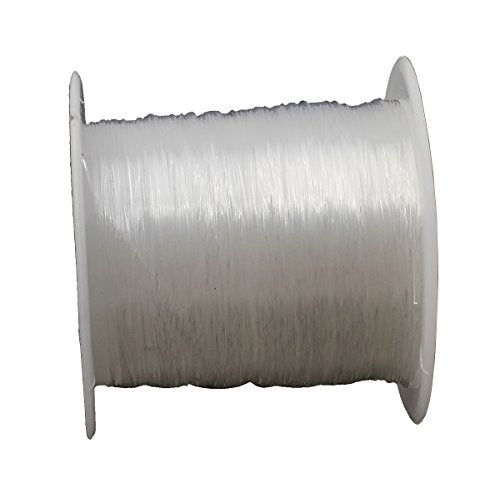 Faden SILIKON SCHMUCKFADEN 0,8mm Transparent 10 Meter Crystal Thread für Perlenschmuck Armbänder Basteln Beading Thread Handwerk Schmuck Armband Herstellung Schnur C117 von Perlin