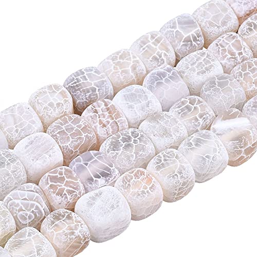 Gefrostet Matt Achat Stein, Weiss Edelstein Perlen, 8mm 12Stk, Würfel Naturstein Frosted Achatperle, Halbedelstein, Edelsteine, Schmuckperlen Gefrostet Matt Achat Stein, Weiss Edelstein Perlen, 8mm 12Stk, Würfel Naturstein Frosted Achatperle, Halbedelstein, Edelsteine, Schmuckperlen von Perlin