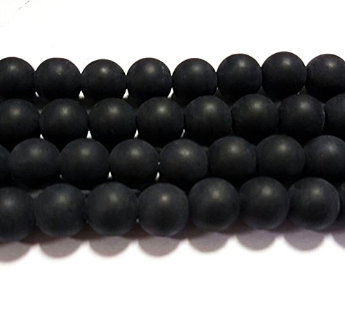 Gefrostete Glasperlen Schwarz KUGELN 12mm Matt Strange Vereist Perle R58 Gefrostete Glasperlen Schwarz KUGELN 12mm Matt Strange Vereist Perle R58 von Perlin