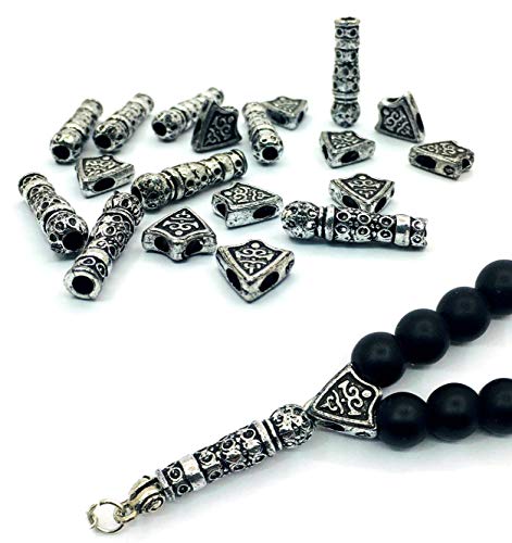 Imame und Y Perlen Set Für Gebetskette Tesbih Tasbih Tespih Kette Zwischenperlen Misbaha Subha Muslimisches Islamic Rosenkranz Prayer Anbetungszubehör von Perlin