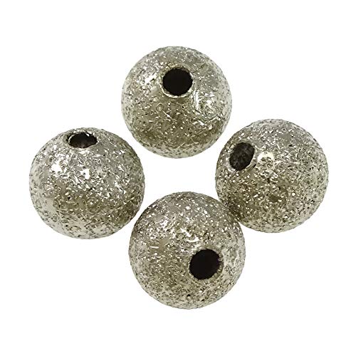Metallperlen Stardust Alt-silber Perlen Spacer 6mm Rund 50stk Schmuckperlen Schmuck Design M170 von Perlin