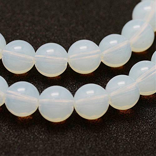 Mondstein Perlen, Opal, 8mm Edelstein Strang Rund Syntetischer Beads Gemstone New D90A von Perlin