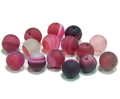 Natürliche Streifen Achat Perlen Kugel Lila Pink 8mm Edelsteine Natur G146 Natürliche Streifen Achat Perlen Kugel Lila Pink 8mm Edelsteine Natur G146 von Perlin