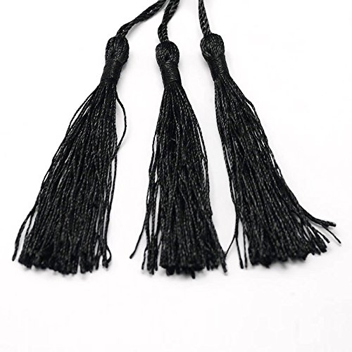 Perlin 10 Quasten Tassel Nylon Anhänger Schwarz 12cm für Schmuckherstellung R202 Perlin 10 Quasten Tassel Nylon Anhänger Schwarz 12cm für Schmuckherstellung R202 von Perlin