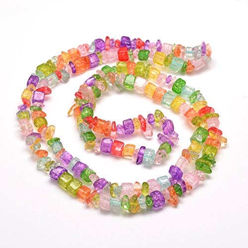 Perlin - 240stk Quartz Edelstein Strang Perlen, Natur Mix Quarz Set, 5~8 mm Chips Nugget Bunt Halbedelstein Edelsteine G82 x2 Perlin - 240stk Quartz Edelstein Strang Perlen, Natur Mix Quarz Set, 5~8 mm Chips Nugget Bunt Halbedelstein Edelsteine G82 x2 von Perlin