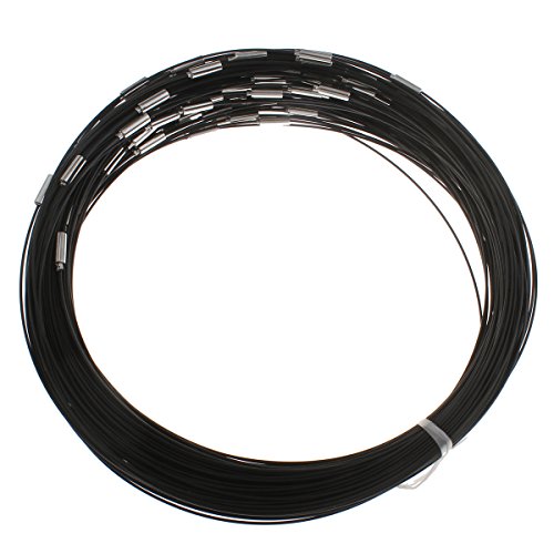 Perlin Halsreifen Halskette Halsringe mit Edelstahl Schraubverschluss Schmuckteile Spiraldraht Bastelmaterial Bastelset 54cm Silber Grau Stahl 30 Stück Schwarz M293 x3 Perlin Halsreifen Halskette Halsringe mit Edelstahl Schraubverschluss Schmuckteile Spiraldraht Bastelmaterial Bastelset 54cm Silber Grau Stahl 30 Stück Schwarz M293 x3 von Perlin