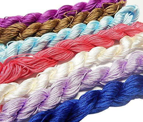 Perlin 300 Meter Makramee Garn 1mm 10 Farben Set Schmuckschnur Schmuckfaden für DIY Kette Armband Basteln Perlin 300 Meter Makramee Garn 1mm 10 Farben Set Schmuckschnur Schmuckfaden für DIY Kette Armband Basteln von Perlin