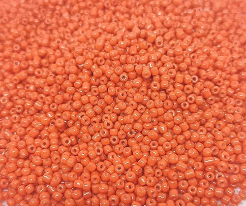 Perlin 450g Rocailles Perlen 2mm Orange Opak Glasperlen Kugel 30000stk 11/0 Textilperlen, Miniperlen, Perlen Zum Auffädeln Perlin 450g Rocailles Perlen 2mm Orange Opak Glasperlen Kugel 30000stk 11/0 Textilperlen, Miniperlen, Perlen Zum Auffädeln von Perlin