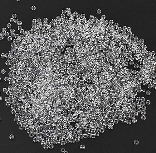 Perlin 450g Rocailles Perlen 3mm Crystal Weiß, Transparent Glasperlen Kugel 15000Stk 8/0 Textil-Perlen, Bastelperlen, Perlen Zum Auffädeln Perlin 450g Rocailles Perlen 3mm Crystal Weiß, Transparent Glasperlen Kugel 15000Stk 8/0 Textil-Perlen, Bastelperlen, Perlen Zum Auffädeln von Perlin