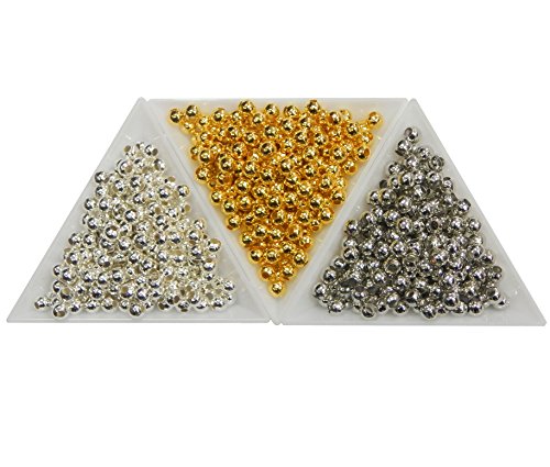 Perlin - 900stk. Metallperlen 4mm Metall Spacer, Zwischenteile, Rund, Silber, Gold, Altsilber, Zwischenperlen, Schmuckteil für Schmuckherstellungs Zubehör DIY Schmuck Armband Kette Basteln Perlin - 900stk. Metallperlen 4mm Metall Spacer, Zwischenteile, Rund, Silber, Gold, Altsilber, Zwischenperlen, Schmuckteil für Schmuckherstellungs Zubehör DIY Schmuck Armband Kette Basteln von Perlin