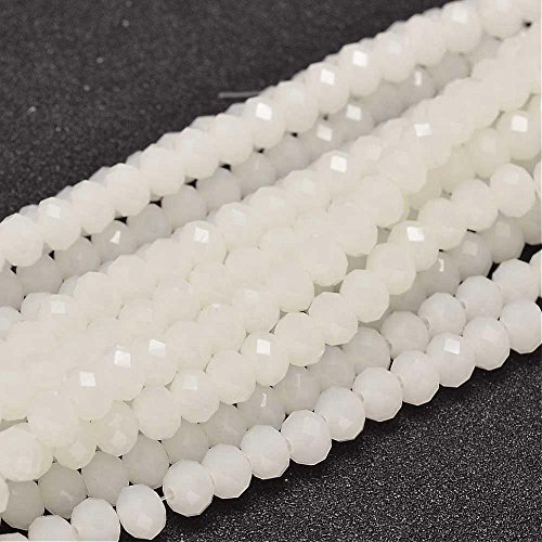 Perlin - Halbedelstein Jade-Stein Perlen 60Stk 6 x 4 mm Frosted Weiß Rondelle Facettiert Schmuckperlen Schmuckstein G983 x3 Perlin - Halbedelstein Jade-Stein Perlen 60Stk 6 x 4 mm Frosted Weiß Rondelle Facettiert Schmuckperlen Schmuckstein G983 x3 von Perlin