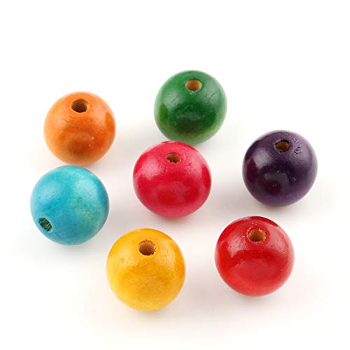 Perlin Holzperlen 18mm Holz Perlen 100stk Bunte zum auffädeln Holzkugeln Rund zum Basteln 4mm großes loch für DIY Schmuck Herstellung Arts Crafts Halskette Perlin Holzperlen 18mm Holz Perlen 100stk Bunte zum auffädeln Holzkugeln Rund zum Basteln 4mm großes loch für DIY Schmuck Herstellung Arts Crafts Halskette von Perlin