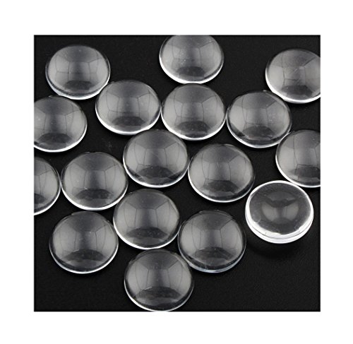 Perlin - Klar Glas Cabochon 20mm 50stk Rund Transparent Dekoration Schmuckherstellung Glaskuppel Cabochons DIY-Schmuck R181 x2 Perlin - Klar Glas Cabochon 20mm 50stk Rund Transparent Dekoration Schmuckherstellung Glaskuppel Cabochons DIY-Schmuck R181 x2 von Perlin