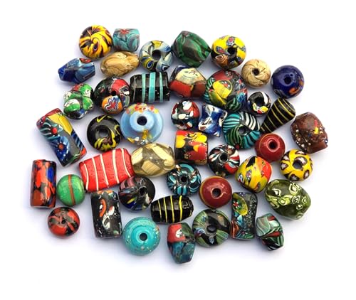 Perlin Millefiori Glasperlen Lampwork große Perlen zum auffädeln 500g Perlenset zum Schmuckherstellung Perlenmischung mit Loch für Basteln Armbänder und Halsketten Schmuck-zubehör Perlin Millefiori Glasperlen Lampwork große Perlen zum auffädeln 500g Perlenset zum Schmuckherstellung Perlenmischung mit Loch für Basteln Armbänder und Halsketten Schmuck-zubehör von Perlin