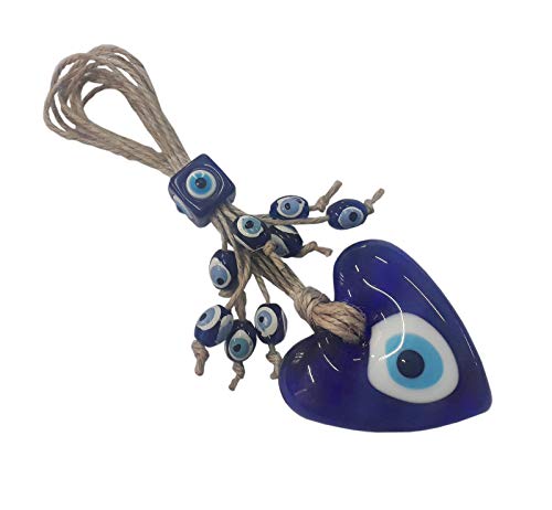 Perlin Nazar Boncuk Boncugu Herz Türkisch Blau Evil Eye Wandbehang 18cm Ornament Amulett Dekoration Home Decor Schutz Segen Geschenk Glasperlen Anhänger für Auto Haus und Büro Perlin Nazar Boncuk Boncugu Herz Türkisch Blau Evil Eye Wandbehang 18cm Ornament Amulett Dekoration Home Decor Schutz Segen Geschenk Glasperlen Anhänger für Auto Haus und Büro von Perlin