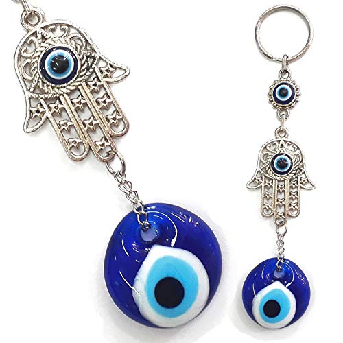 Perlin Nazar Boncuk Boncugu Türkisch Blau Auge, Evil Eye, Fatima Hand Hamsa, Wandbehang 15cm Ornament Amulett Dekoration Home Decor Schutz Segen Geschenk Glasperlen Anhänger Perlin Nazar Boncuk Boncugu Türkisch Blau Auge, Evil Eye, Fatima Hand Hamsa, Wandbehang 15cm Ornament Amulett Dekoration Home Decor Schutz Segen Geschenk Glasperlen Anhänger von Perlin