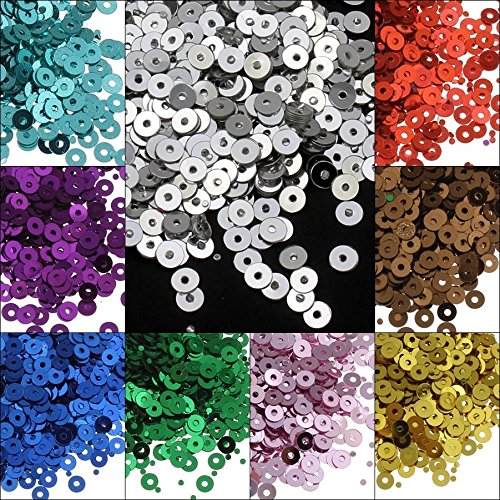 Perlin Pailletten Ø 4mm 10 Farben Set Glatt Rund Perlen für DIY Kleidung und Schmuck Handwerk Metallic Basteln Sequin Bombe 12000 Stück Perlin Pailletten Ø 4mm 10 Farben Set Glatt Rund Perlen für DIY Kleidung und Schmuck Handwerk Metallic Basteln Sequin Bombe 12000 Stück von Perlin