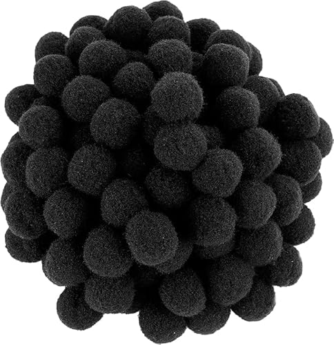 Perlin - Pompons Pompon 25mm Schwarz Bommel 100stk Nähen Tilda Basteln Borte bälle Flauschigen Plüsch Bälle für Lustige DIY Kreative Handwerk DEK74 x5 Perlin - Pompons Pompon 25mm Schwarz Bommel 100stk Nähen Tilda Basteln Borte bälle Flauschigen Plüsch Bälle für Lustige DIY Kreative Handwerk DEK74 x5 von Perlin