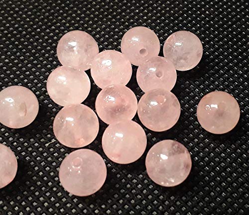 Rosenquarz perlen 8mm Edelstein Kugel, Rosa quarz Stein Perle mit Loch zum auffädeln Perlenkette 15 Stück, Schmuckperlen Rosenquarz perlen 8mm Edelstein Kugel, Rosa quarz Stein Perle mit Loch zum auffädeln Perlenkette 15 Stück, Schmuckperlen von Perlin