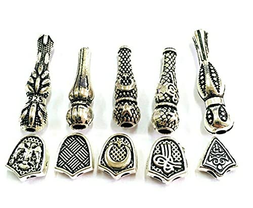Silber Metall Imame und Y Perlen Set Für Gebetskette Tesbih Tasbih Tespih Kette Zwischenperlen Misbaha Subha Muslimisches Islamic Rosenkranz Prayer Anbetungszubehör Silber Metall Imame und Y Perlen Set Für Gebetskette Tesbih Tasbih Tespih Kette Zwischenperlen Misbaha Subha Muslimisches Islamic Rosenkranz Prayer Anbetungszubehör von Perlin