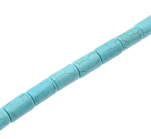 Türkis Perlen Edelstein Naturstein Gemstone Beads 16mm TUBE Blau Halbedelstein Edelsteine Strang Schmuckperlen Schmuckstein für DIY Kette Basteln G210 Türkis Perlen Edelstein Naturstein Gemstone Beads 16mm TUBE Blau Halbedelstein Edelsteine Strang Schmuckperlen Schmuckstein für DIY Kette Basteln G210 von Perlin
