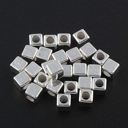 Zwischenteile Antik Tibet Silber Perlen Spacer Metallperlen 4mm 90stk Würfel Zwischenperlen Für Basteln Schmuck Kette Armband Schmuckteile F201 x3 Zwischenteile Antik Tibet Silber Perlen Spacer Metallperlen 4mm 90stk Würfel Zwischenperlen Für Basteln Schmuck Kette Armband Schmuckteile F201 x3 von Perlin