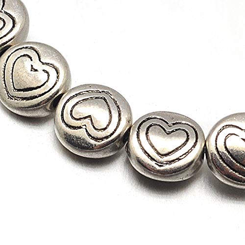 Zwischenteile Tibet Silber Perlen Spacer Metallperlen 6mm 32stk Herz, Zwischenperlen Für Basteln Schmuck Kette Armband Schmuckteile Zwischenteile Tibet Silber Perlen Spacer Metallperlen 6mm 32stk Herz, Zwischenperlen Für Basteln Schmuck Kette Armband Schmuckteile von Perlin