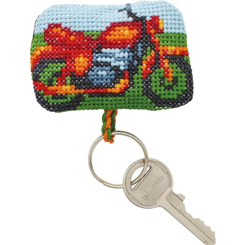 Permin Kreuzstich Stickpackung Schlüsselanhänger Motorrad Zählmuster Permin Kreuzstich Stickpackung Schlüsselanhänger Motorrad Zählmuster von Permin