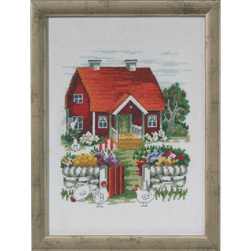 Permin Kreuzstich Stickpackung Schwedisches Haus Zählmuster, Multifarbig Permin Kreuzstich Stickpackung Schwedisches Haus Zählmuster, Multifarbig von Permin