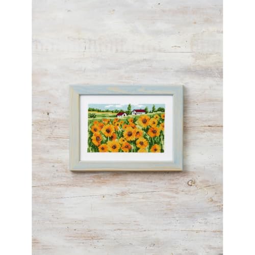 Permin Kreuzstich Stickpackung Sonnenblumen Zählmuster Permin Kreuzstich Stickpackung Sonnenblumen Zählmuster von Permin