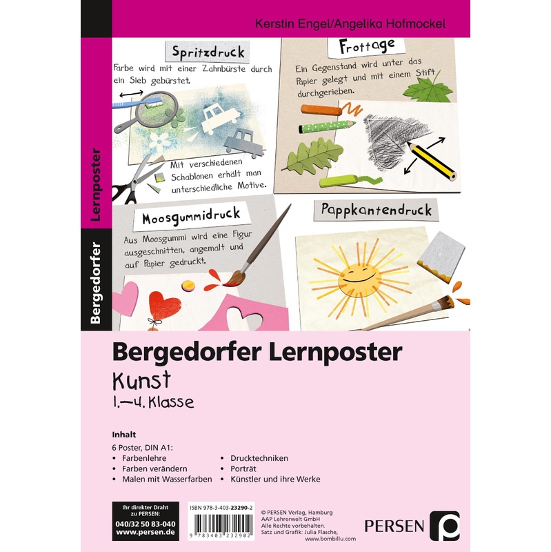 Lernposter Kunst - 1.-4. Klasse von Persen Verlag i.d. AAP