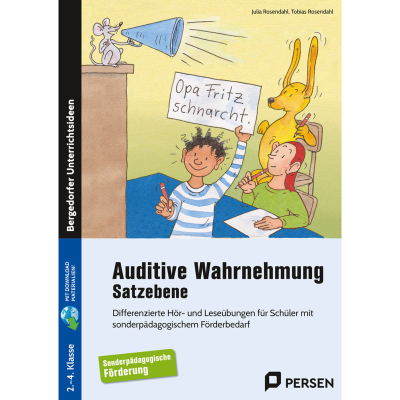 Auditive Wahrnehmung - Satzebene, M. 1 Beilage - Julia Rosendahl, Tobias Rosendahl, Gebunden von Persen Verlag in der AAP Lehrerwelt