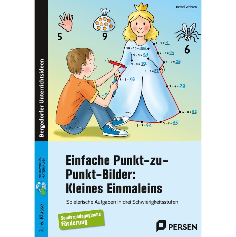 Einfache Punkt-Zu-Punkt-Bilder: Kleines Einmaleins - Bernd Wehren, Kartoniert (TB) von Persen Verlag in der AAP Lehrerwelt