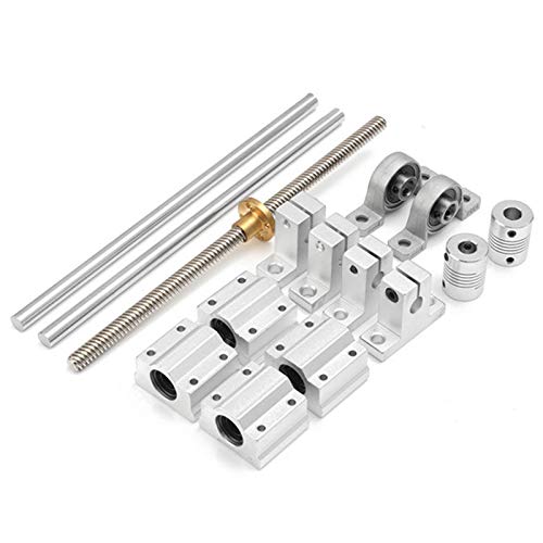 Persistence Optisches Führungslagergehäuse, Aluminium-Schienenwelle, Bleischraube, Stange, Gleitbuchse, Wellenkupplung, 200 mm, 15 Stück Persistence Optisches Führungslagergehäuse, Aluminium-Schienenwelle, Bleischraube, Stange, Gleitbuchse, Wellenkupplung, 200 mm, 15 Stück von Persistence