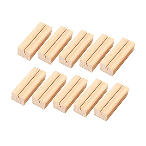 Persistence Tischkartenhalter aus Holz, Tischnummernhalter, Memo-Ständer, Klemmen, Ständer, Karte, Schreibtisch, Nachrichten, Basteln für Hochzeitsdekoration, 20 Stück von Persistence