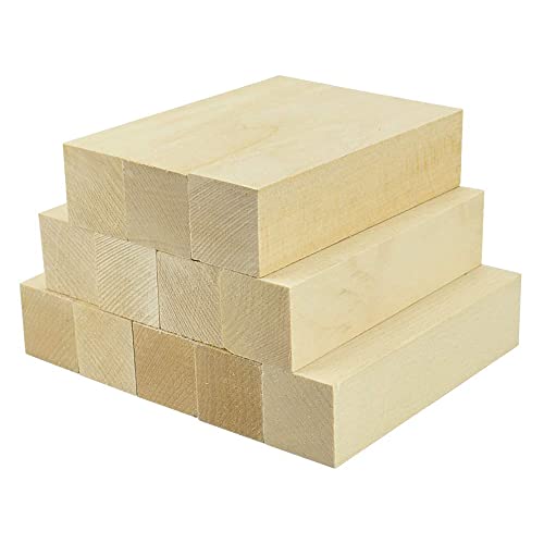 Persistence Whittling and Carving Wood Blocks Unfinished Wood Blocks Lindenwood Carving Blocks Set for Carving Beginners von Persistence