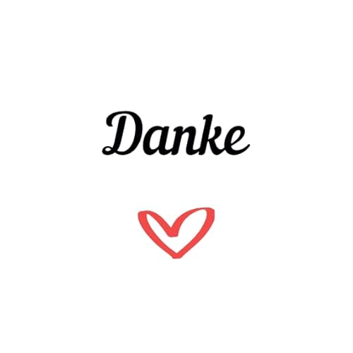 Personal labels since 1999 Klebeetiketten Herz Dankeschön, 5 cm, 50 Stück, wasserfest, weiß von Personal Labels