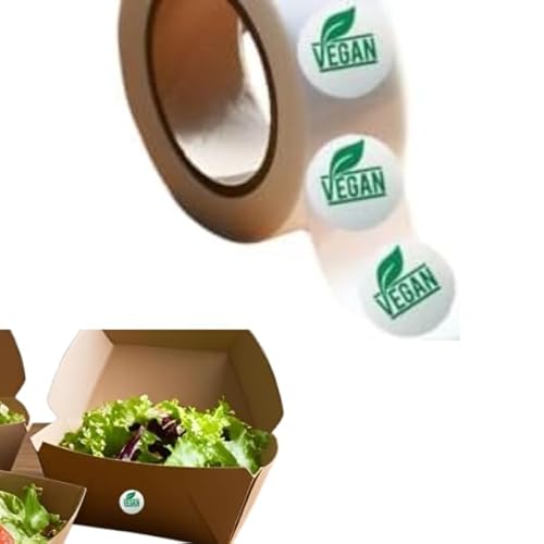 VEGAN Klebeetiketten, 400 Stück, Ø 22 mm zur Kennzeichnung von veganen Produkten VEGAN Klebeetiketten, 400 Stück, Ø 22 mm zur Kennzeichnung von veganen Produkten von Personal Labels