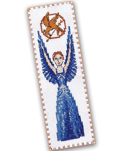 Kreuzstich-Set "Die Tribute von Panem: Mockingjay" - DIY Handstickerei Lesezeichen mit Motivmuster von Personalized.Design