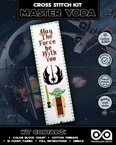 Personalized.Design Kreuzstich-Set "Star Wars: Master Yoda" – DIY Handstickerei Lesezeichen Personalized.Design Kreuzstich-Set "Star Wars: Master Yoda" – DIY Handstickerei Lesezeichen von Personalized.Design